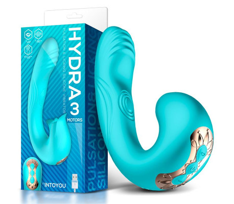 Hydra Vibrador con Pulsación y Lengua Estimuladora de Clítoris 3 Motores USB