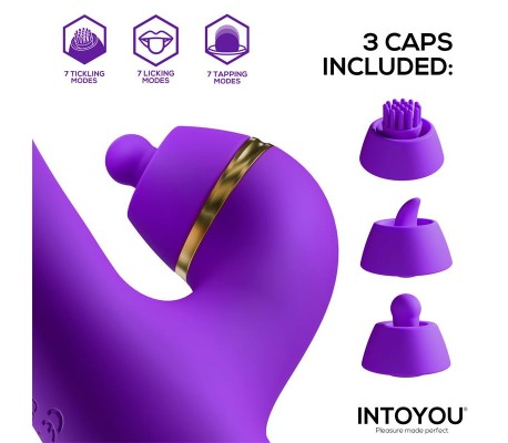 Siter 2.0 Vibrador con Lengua Flapping, Golpeteo y Cabezales Intercambiables