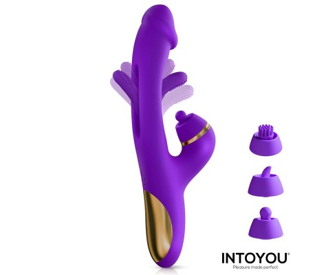Siter 2.0 Vibrador con Lengua Flapping, Golpeteo y Cabezales Intercambiables
