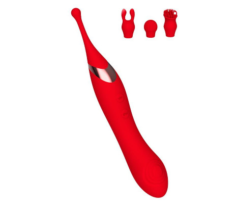 Onax Estimulador Doble Vibrador de Punto y Doble Pulsación USB