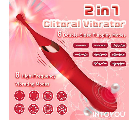 Onax Estimulador Doble Vibrador de Punto y Doble Pulsación USB