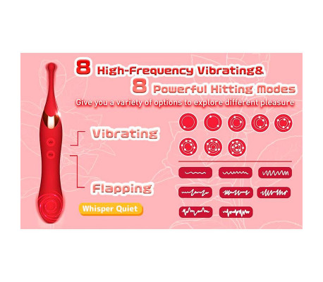 Onax Estimulador Doble Vibrador de Punto y Doble Pulsación USB