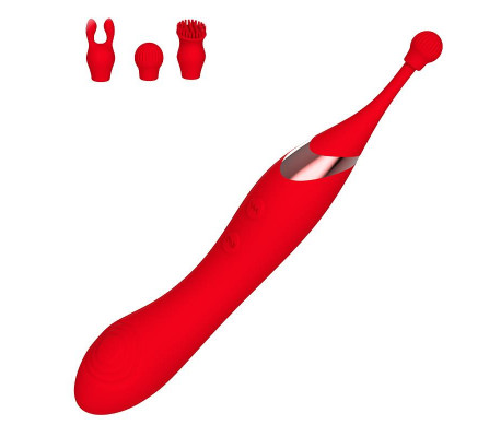 Onax Estimulador Doble Vibrador de Punto y Doble Pulsación USB