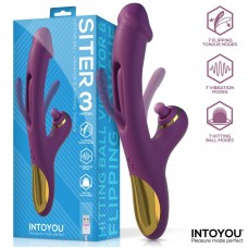 Siter Vibrador con Lengua Movimiento Flipping y Bola Golpeteo