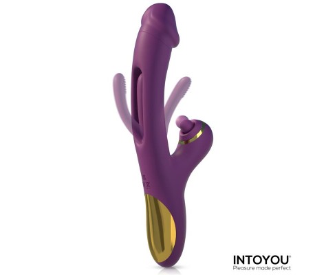 Siter Vibrador con Lengua Movimiento Flipping y Bola Golpeteo