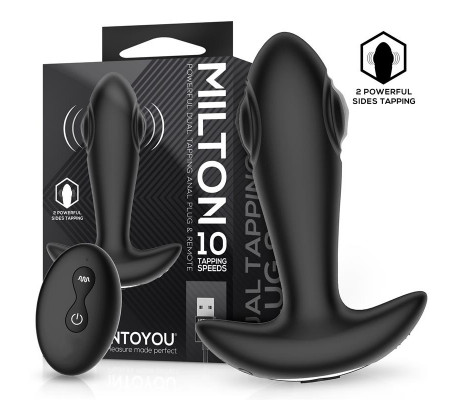 Milton Plug Anal con Doble Tapping y Control Remoto