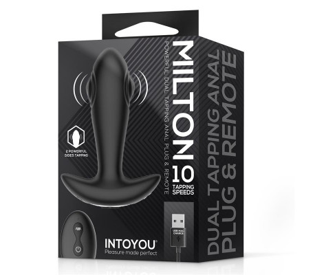 Milton Plug Anal con Doble Tapping y Control Remoto