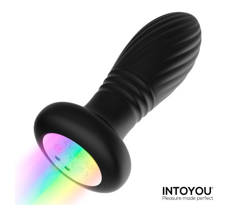 Tainy Plug Anal con Thrusting y Luces Led con Control Remoto