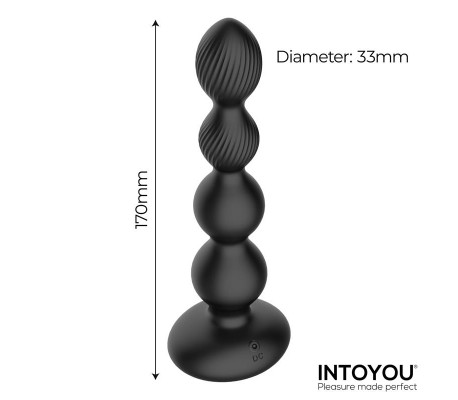Mouve Plug Anal con Waving y Vibración con Control Remoto 2 Motores
