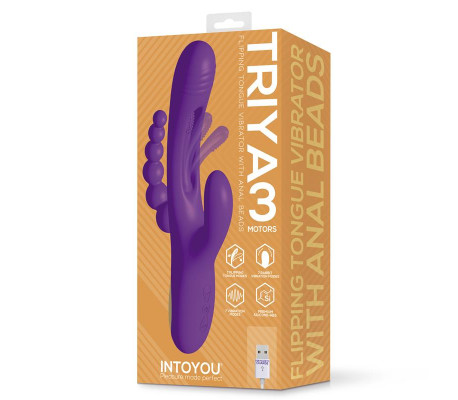 Triya Vibrador con Lengua Flipping y Cadena Anal