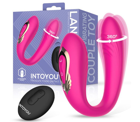 Lanty Vibrador para Parejas con Oscilación 360º y Control Remoto
