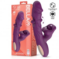 Bella Vibrador Doble Bola Cosquilleante y Mordisqueo 3 Motores