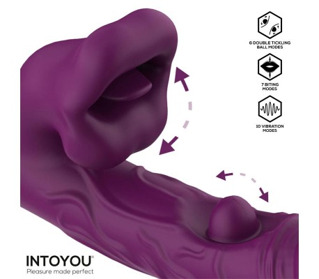 Bella Vibrador Doble Bola Cosquilleante y Mordisqueo 3 Motores