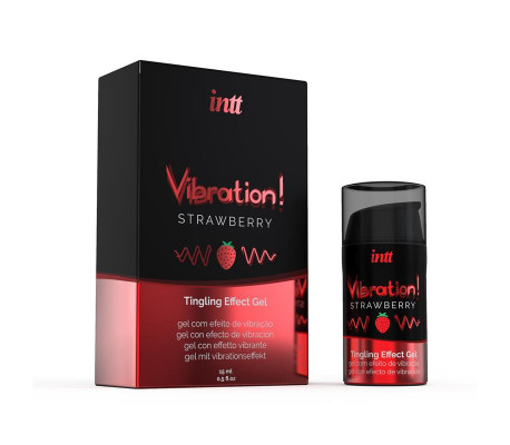 Vibrador Liquido Efecto Calor Aroma Fresa 15 ml