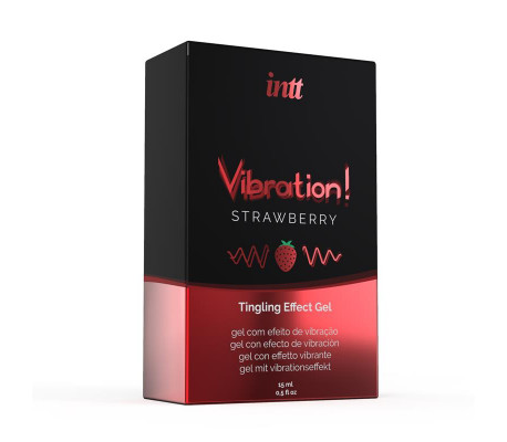 Vibrador Liquido Efecto Calor Aroma Fresa 15 ml