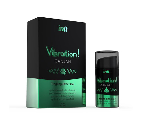 Gel Vibrador Efecto Calor Ganjah 15ml