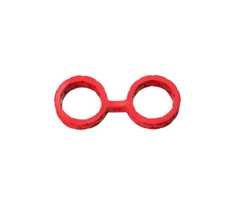 Esposas Japonesas para Bondage Silicona Premium Talla L Rojo