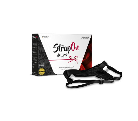 Arnés de Luxe Sin Espalda Negro S - XL