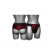 Arnés de Luxe Con Espalda Rojo S - XL