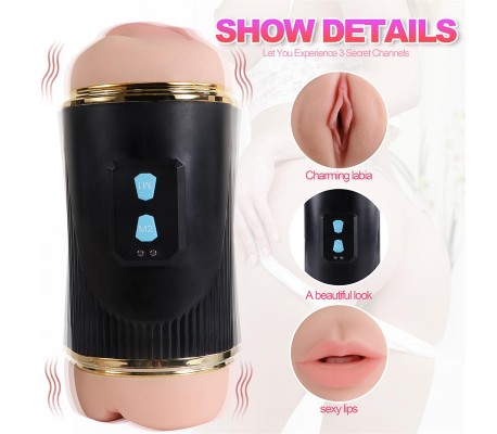 Masturbador Doble Vagina y Boca Kay