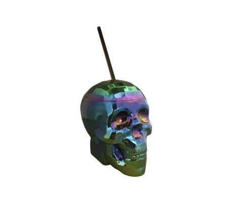 Taza Skull Cup Oil Slick