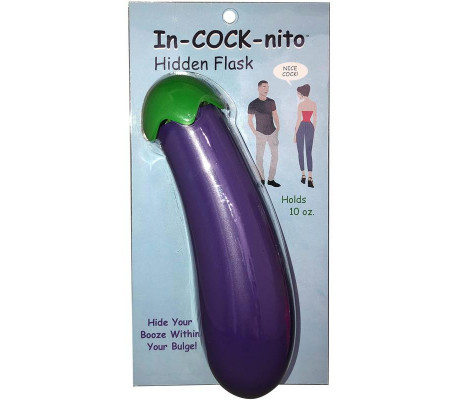 Bottela en Forma de Berenjena In-Cock-Nito Flask