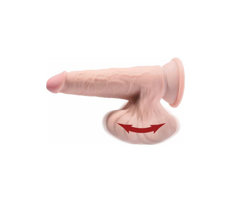Dildo Triple Densidad Testiculos Oscilantes 8