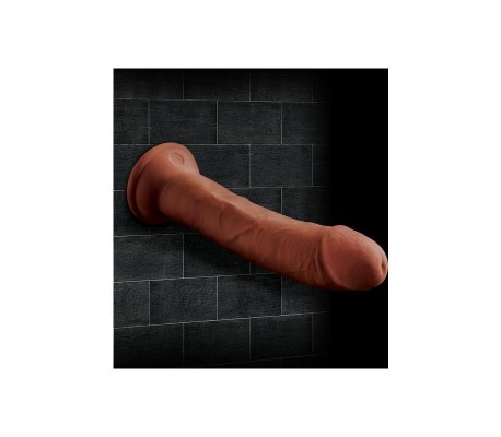 Dildo Triple Densidad 8 Bronceado