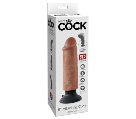 Vibrador Realista 6 Bronceado