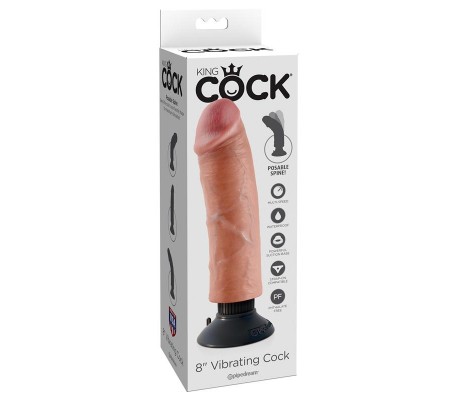 King Cock Vibrador Realístico 8 - Color Natural