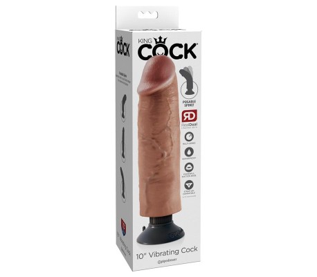 Vibrador Realista 10 Bronceado