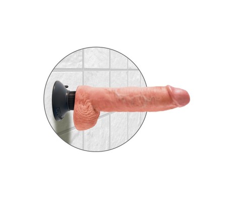Vibrador Realista y Testículos 10 - Color Natural