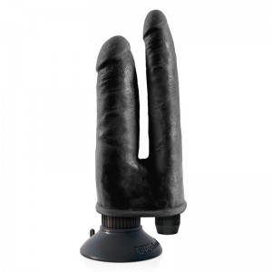 King Cock Vibrador Doble 8 - Color Negro