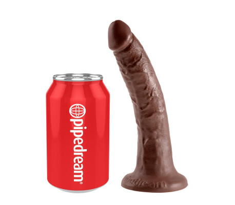 King Cock Pene de 17,78 cm - Color Marrón