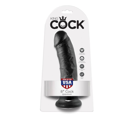 King Cock Pene de 8 - Color Negro