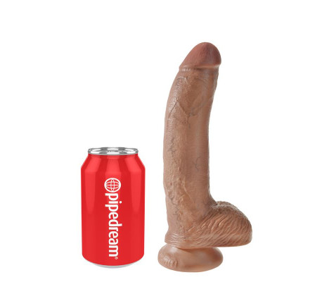 King Cock Pene con Testículos de 9 - Bronceado