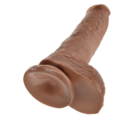 King Cock Pene con Testículos de 10 - Bronceado