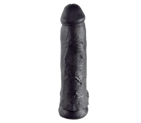 Pene con Testículos de 12 Color Negro