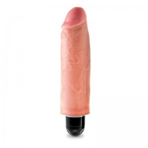 King Cock Vibrador Stiffy de 6 - Color Natural
