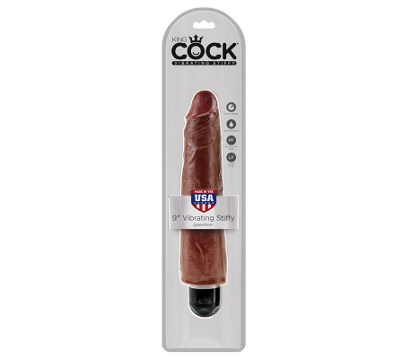 King Cock Vibrador Stiffy 9 - Color Marrón