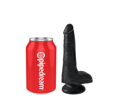 King Cock Pene con Testículos de 6 - Color Negro