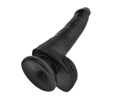 King Cock Pene con Testículos de 6 - Color Negro