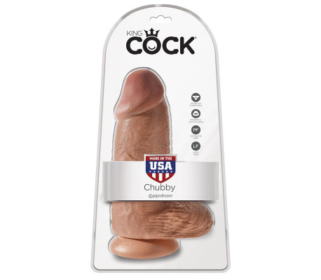 Dildo con Testículos 9 Chubby Bronceado