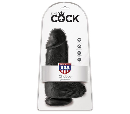 Dildo con Testículos 9 Chubby Negro