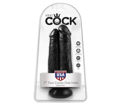 Pene Doble Two Cocks One Hole Negro 7