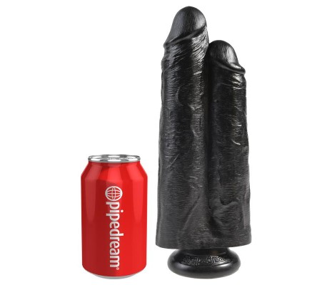 Pene Dole Two Cocks One Hole Negro 9