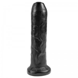 King Cock Dildo Realista con Glande Retráctil Color Negro 7