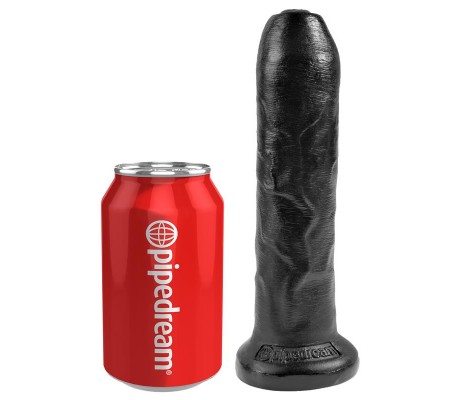 King Cock Dildo Realista con Glande Retráctil Color Negro 7