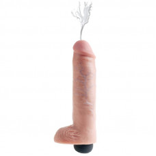 Pene Eyaculador con Testículos 10 - Color Natural