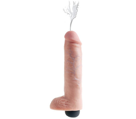 Pene Eyaculador con Testículos 10 - Color Natural